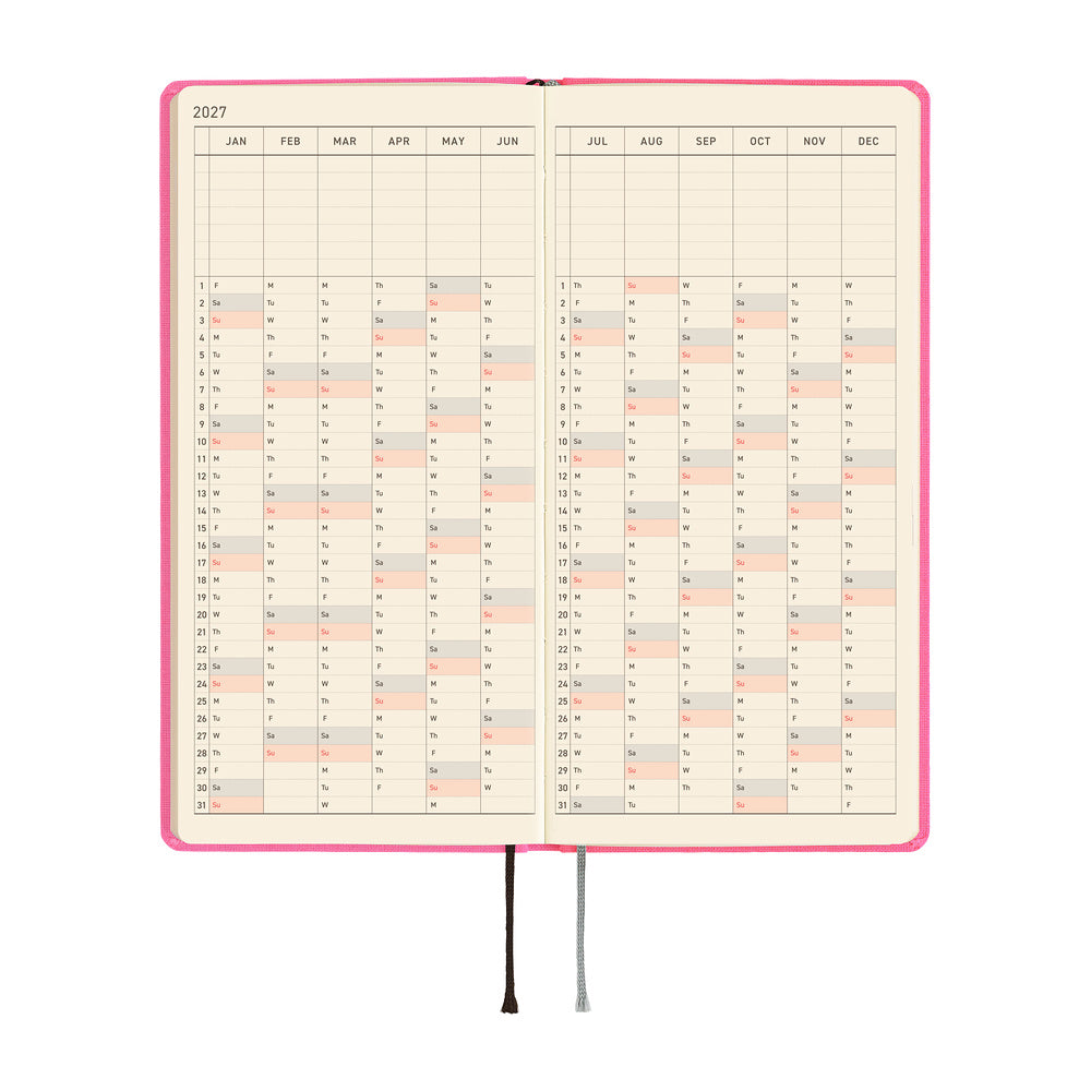 Hobonichi Techo 2027 Weeks Colors: Pink Sapphire