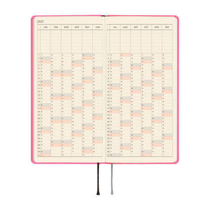 Hobonichi Techo 2027 Weeks Colors: Pink Sapphire