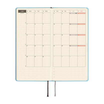 Hobonichi Techo 2027 Weeks Colors: Sea Glass