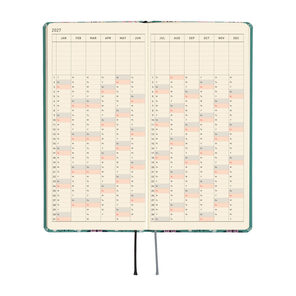 Hobonichi Techo 2027 Weeks Yumi Kitagishi: White Cat Wallpaper