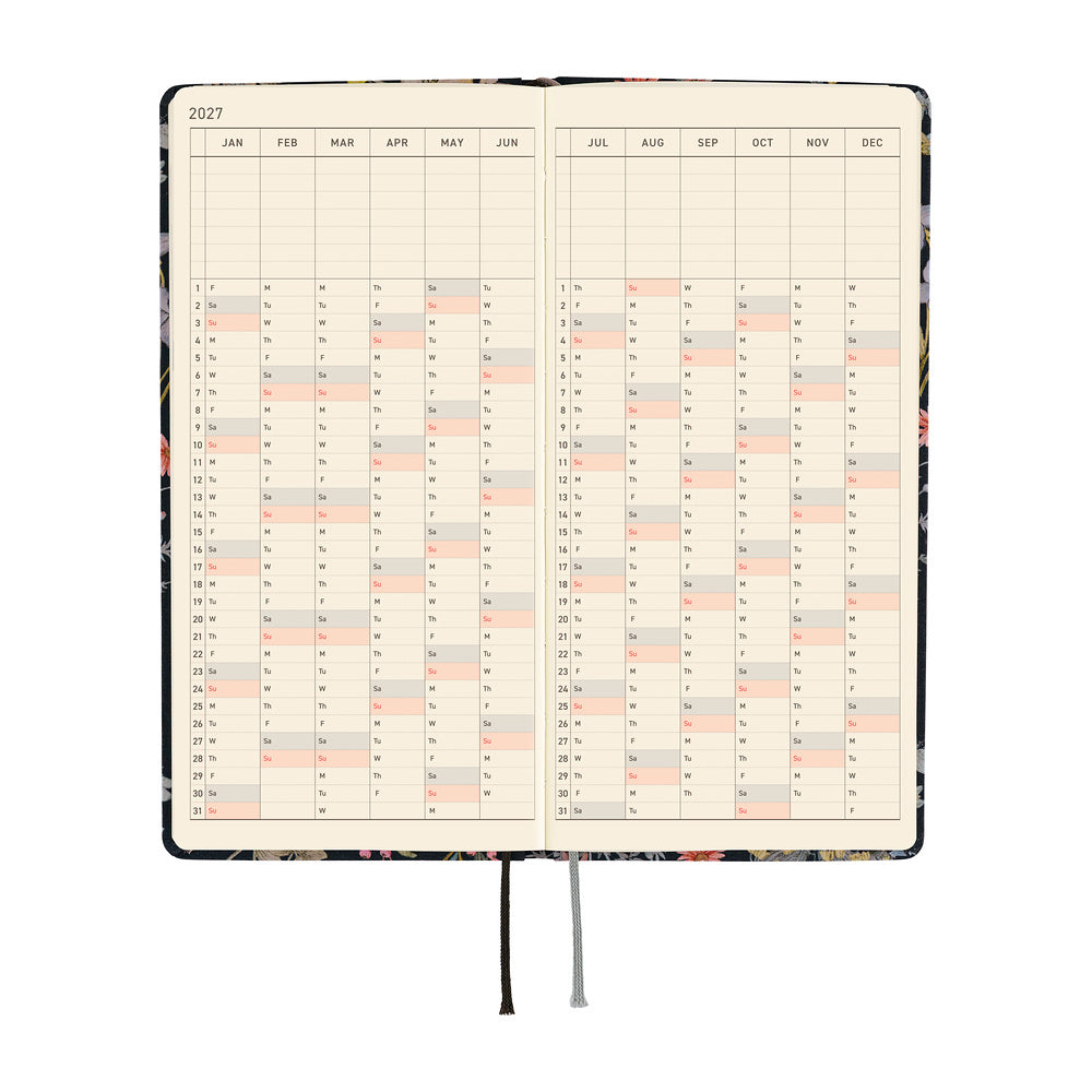 Hobonichi Techo 2027 Weeks Liberty Fabrics: Floral Remedy