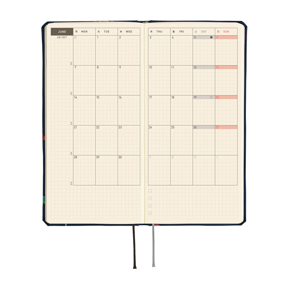 Hobonichi Techo 2027 Weeks Bow &amp; Tie: Candy Dream