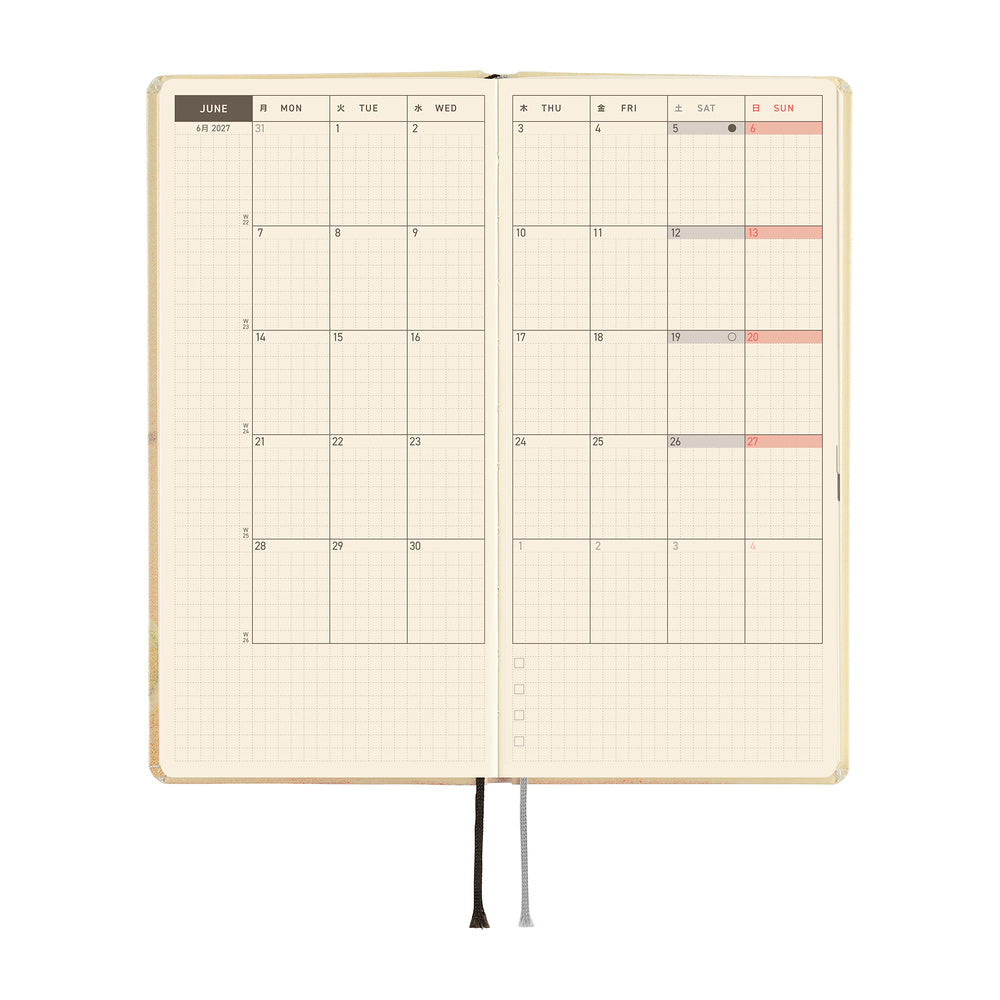 Hobonichi Techo 2027 Weeks Akiko Miyakoshi: Once, in Spring