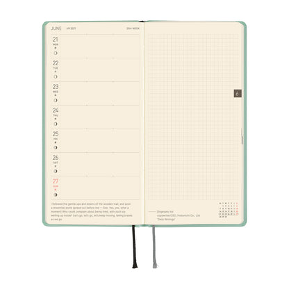 Hobonichi Techo 2027 Weeks Paper Series: Jade