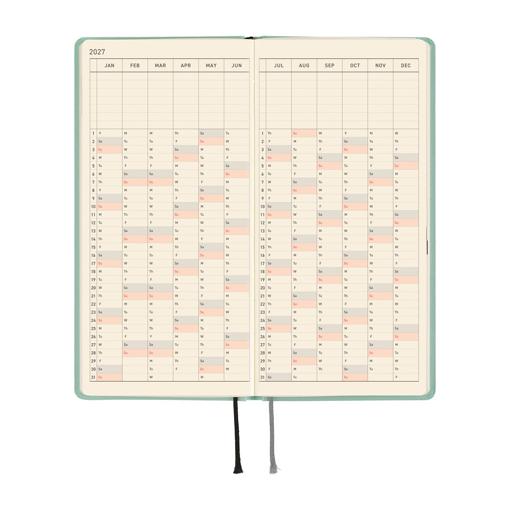 Hobonichi Techo 2027 Weeks Paper Series: Jade