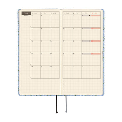 Hobonichi Techo 2027 Weeks Shirt Fabric: Graph Plaid