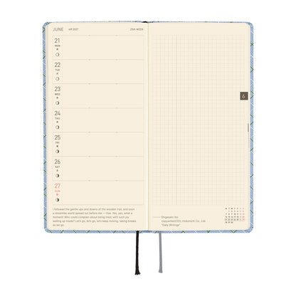 Hobonichi Techo 2027 Weeks Shirt Fabric: Graph Plaid