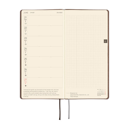 Hobonichi Techo 2027 Weeks Smooth: Café au Lait