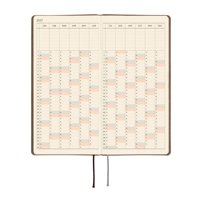 Hobonichi Techo 2027 Weeks Smooth: Café au Lait