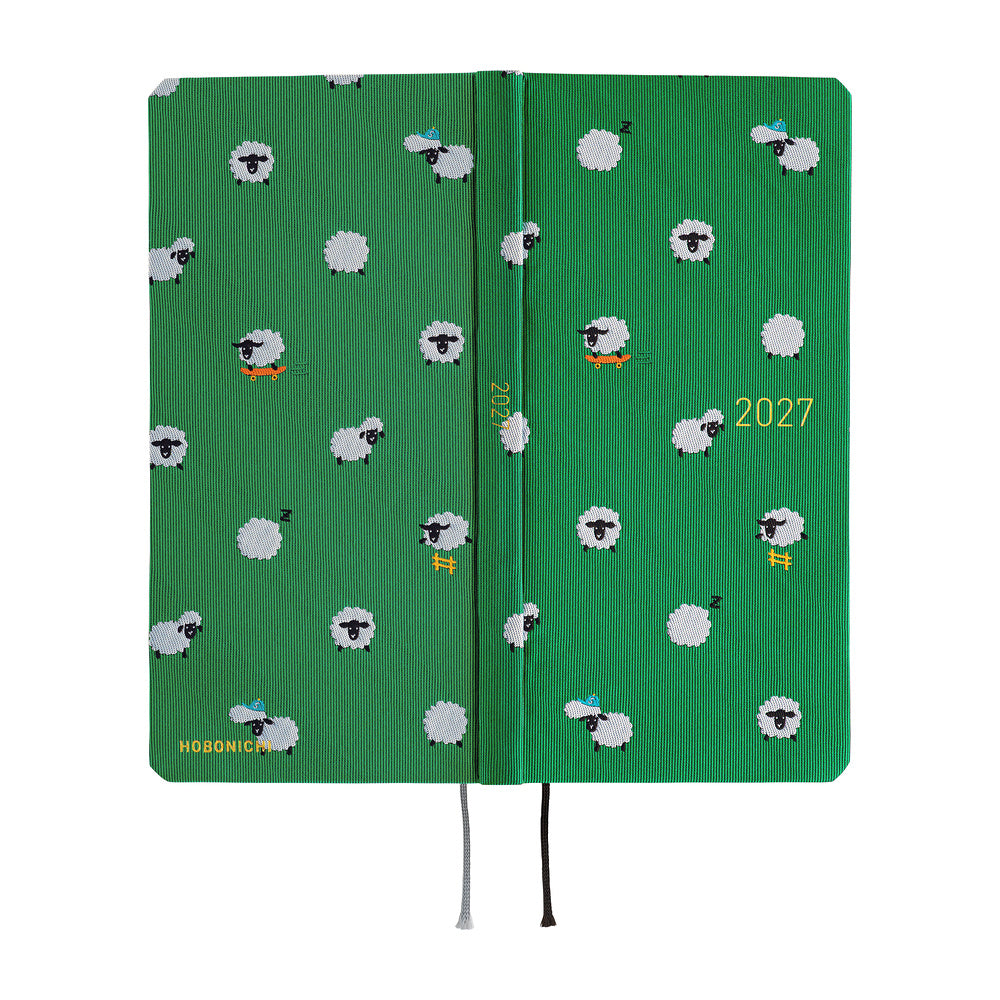 Hobonichi Techo 2027 Weeks Bow &amp; Tie: Sheep Sheep Sheep