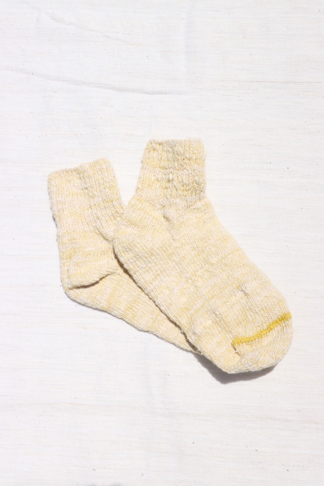 Organic Cotton Garabou Socks, Yellow-Green