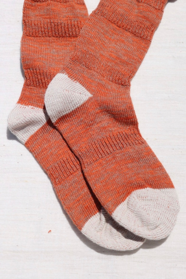 Organic Cotton Ploot Socks, Orange