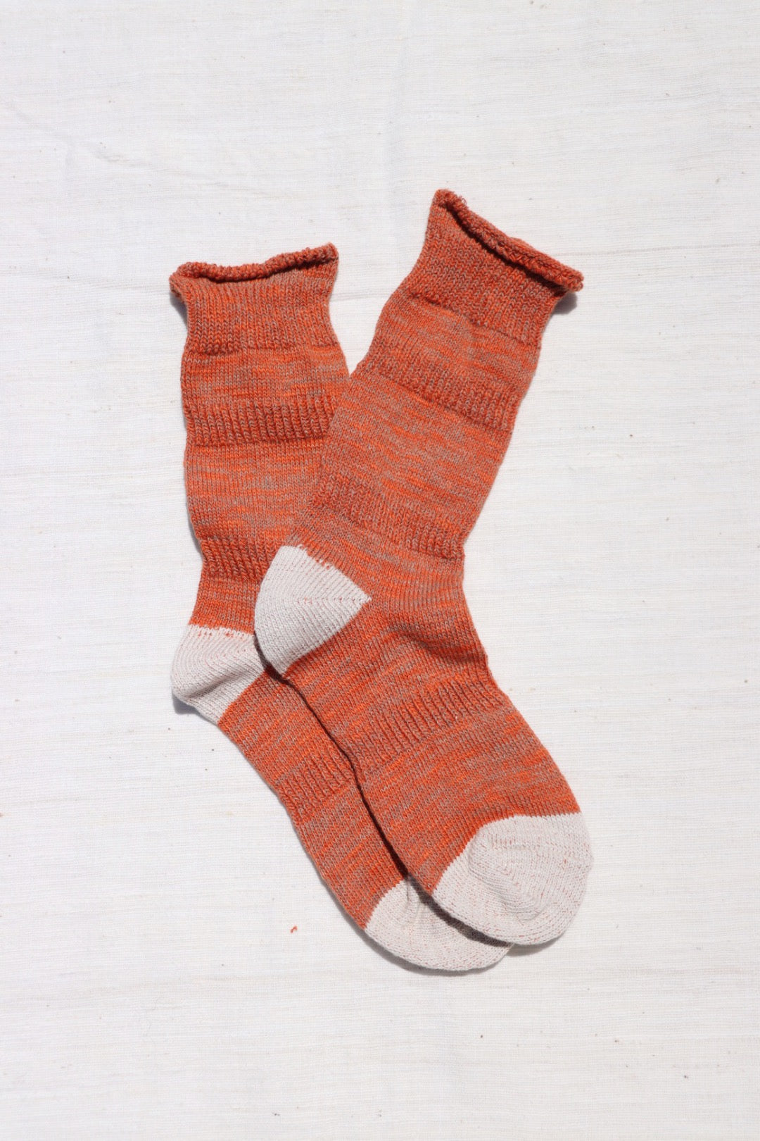 Organic Cotton Ploot Socks, Orange