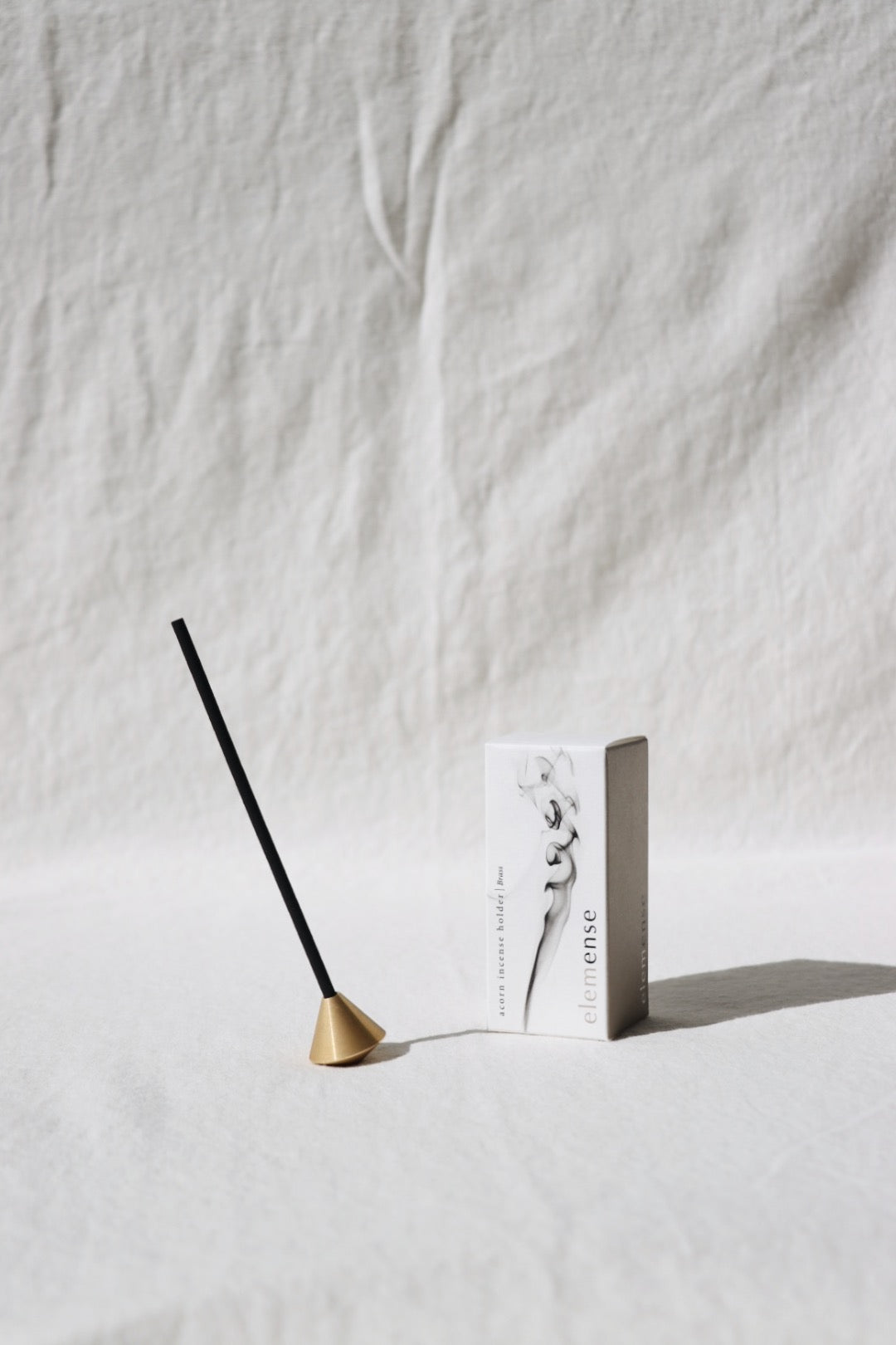 Acorn Brass Incense Holder