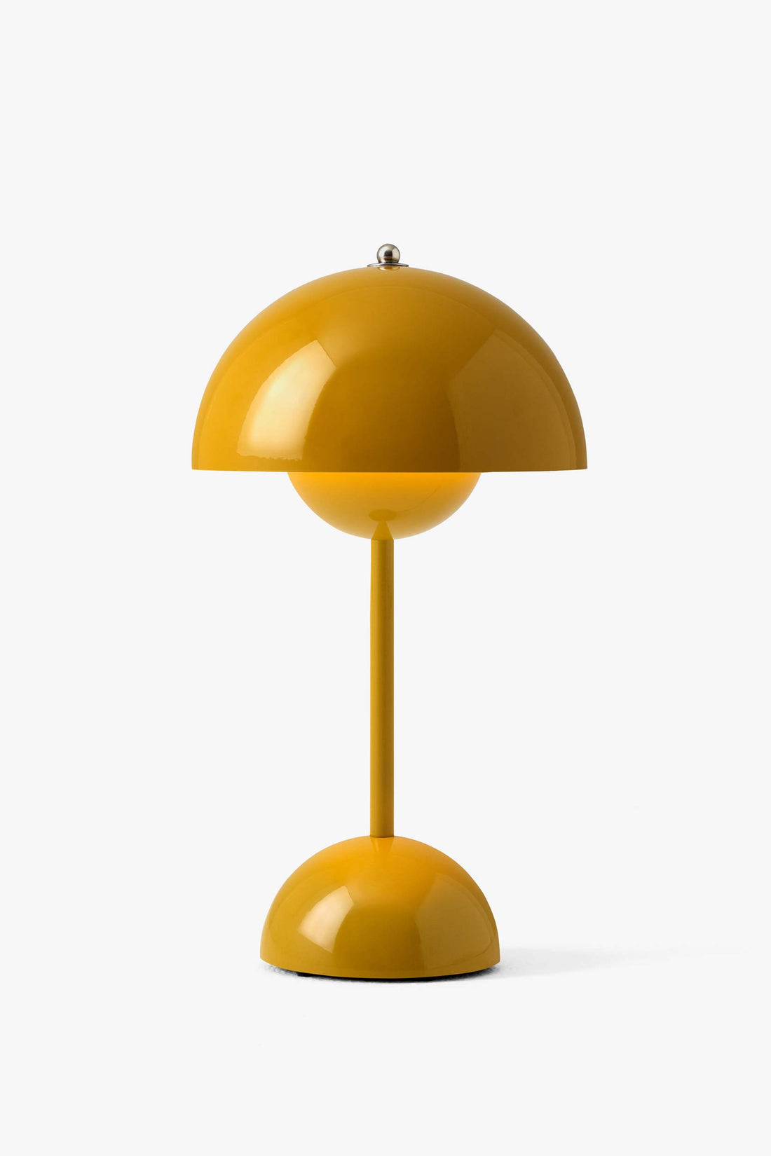 Flowerpot Portable Table Lamp, Mustard
