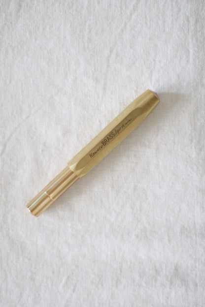 Kaweco Sport Fountain Pen, Raw Brass