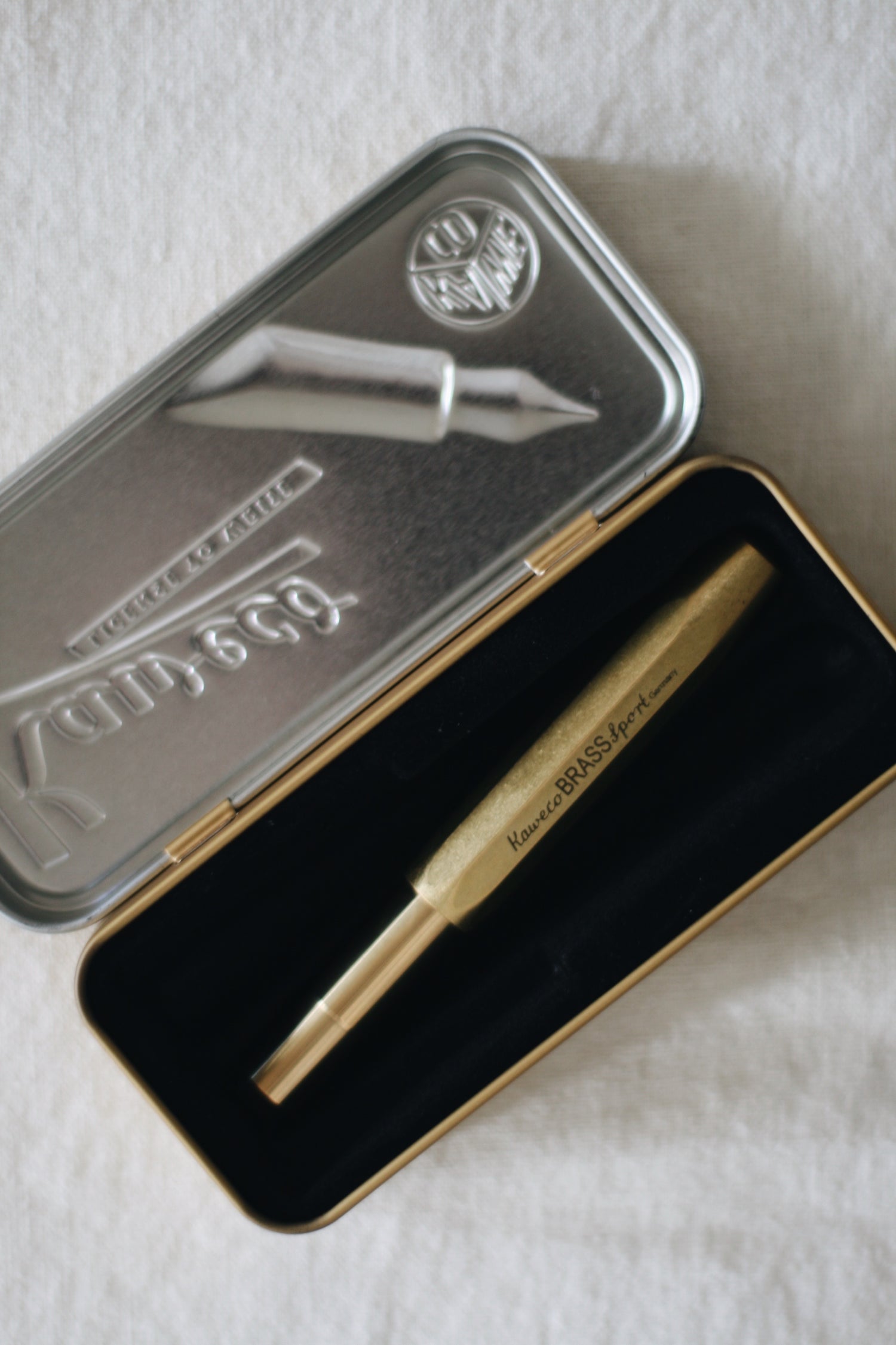 Kaweco Sport Fountain Pen, Raw Brass – Genara