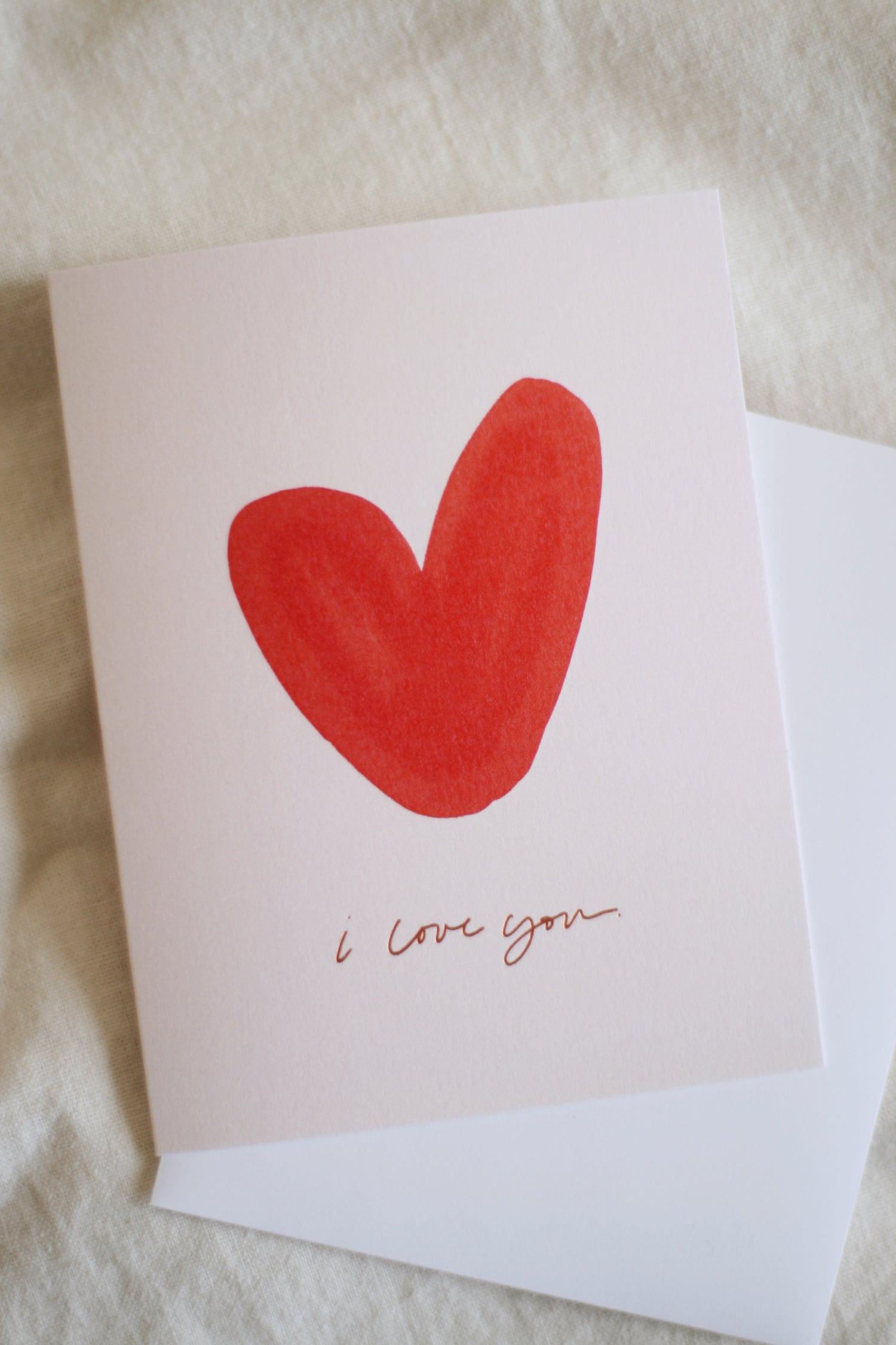 I Love You Heart Card