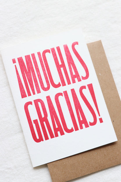 Muchas Gracias Card