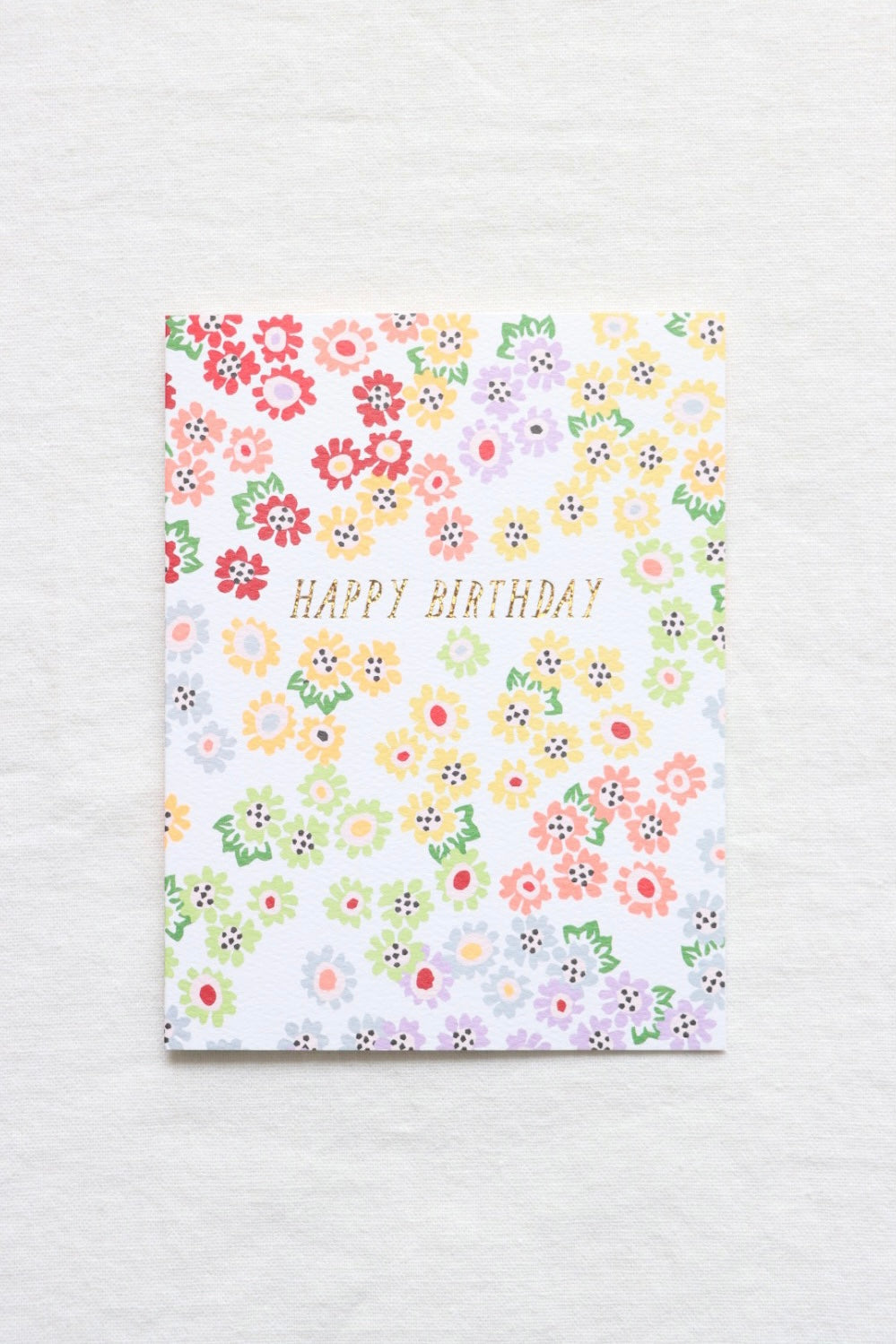 Happy Birthday Tiny Floral Card