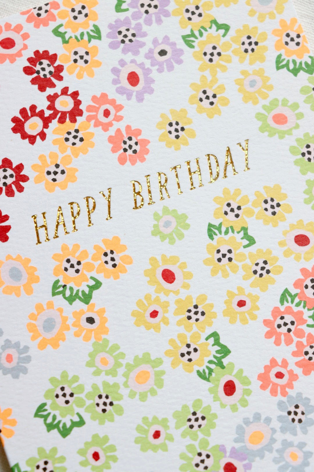 Happy Birthday Tiny Floral Card