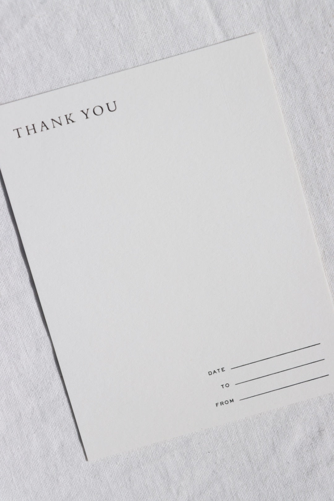 Thank You Note Card, Natural