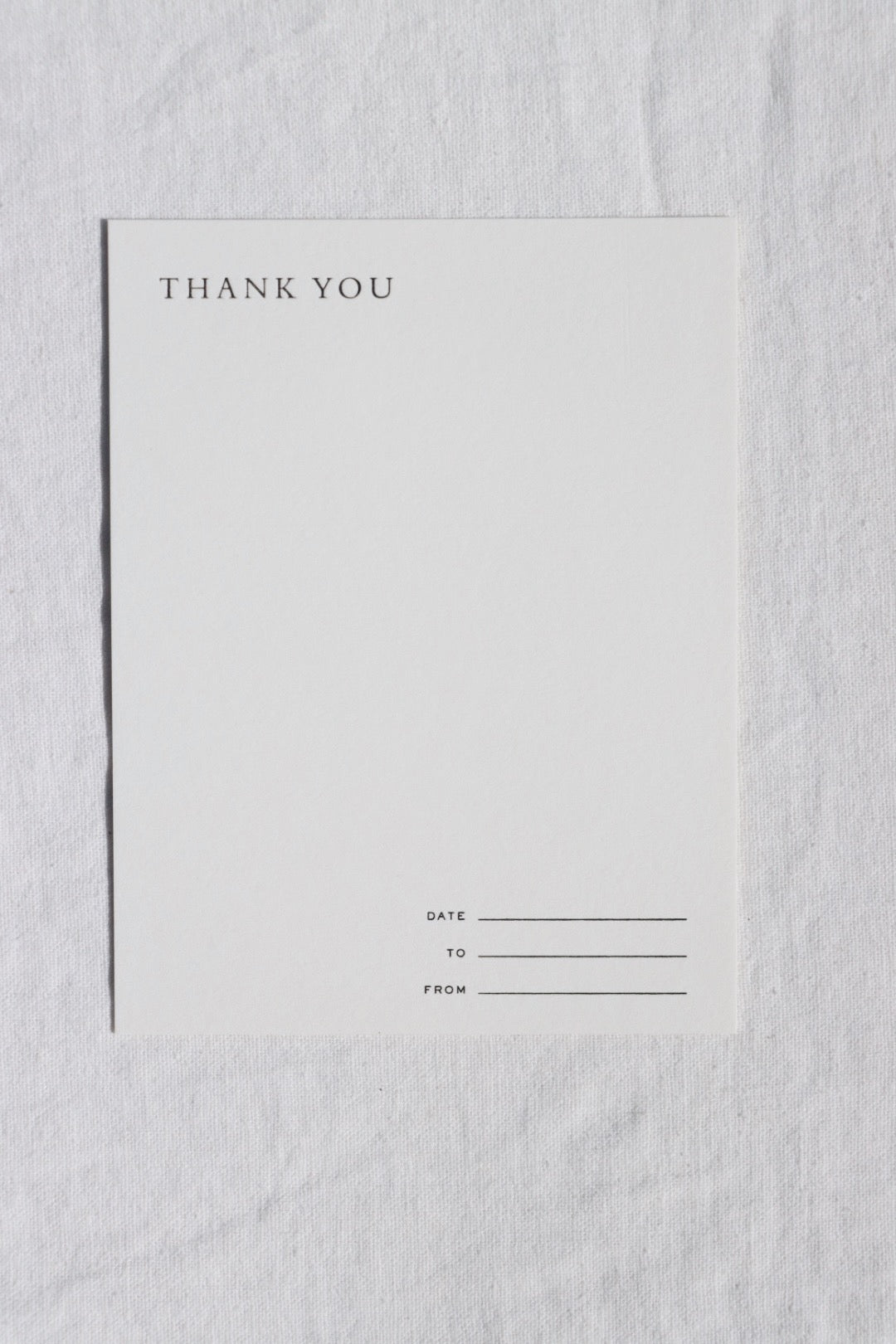 Thank You Note Card, Natural