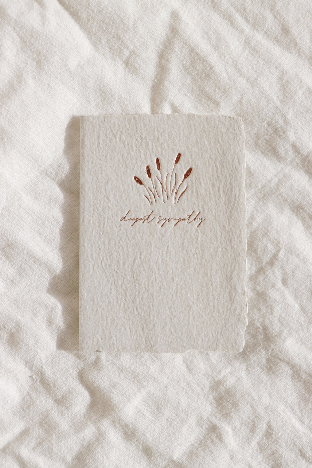 Deepest Sympathy Cattails Card