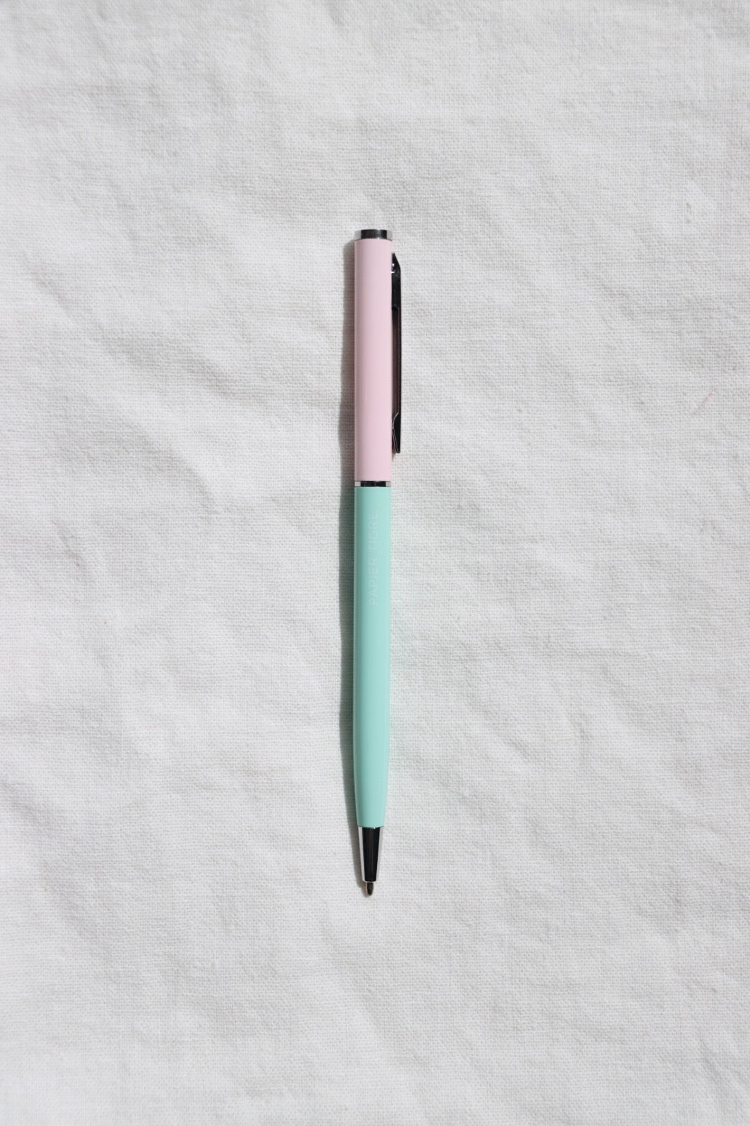 Papier Tigre Ballpoint Pen, Rose + Vert